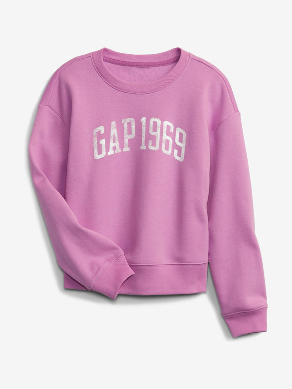 GAP Logo Sweatshirt Kinder Rosa