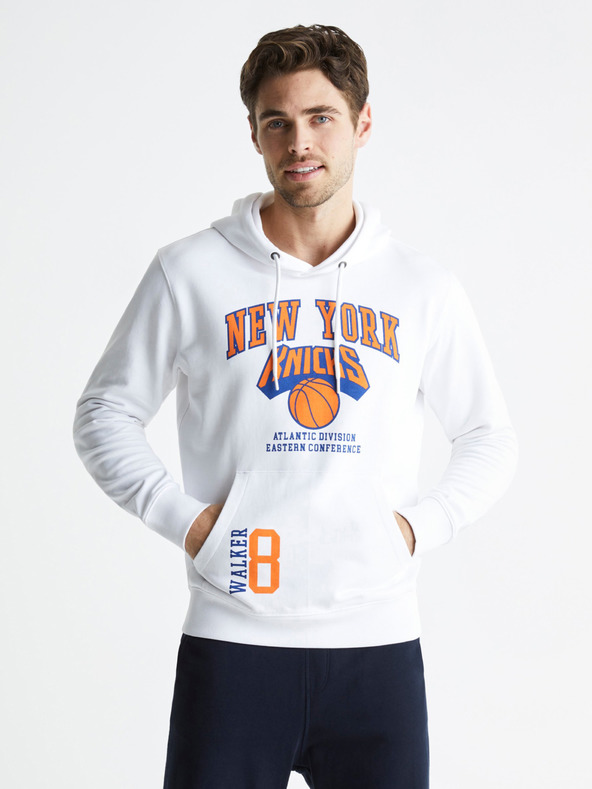 Celio NBA New York Knicks Sweatshirt Weiß