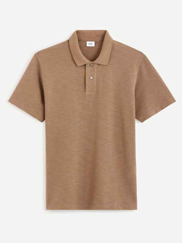 Celio Cesunny Polo T-Shirt Braun