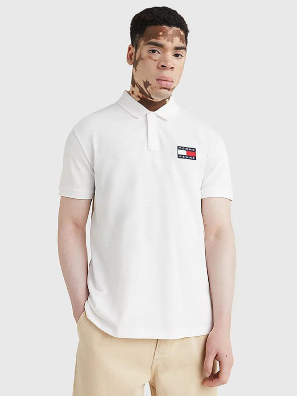 Tommy Jeans Polo T-Shirt Weiß