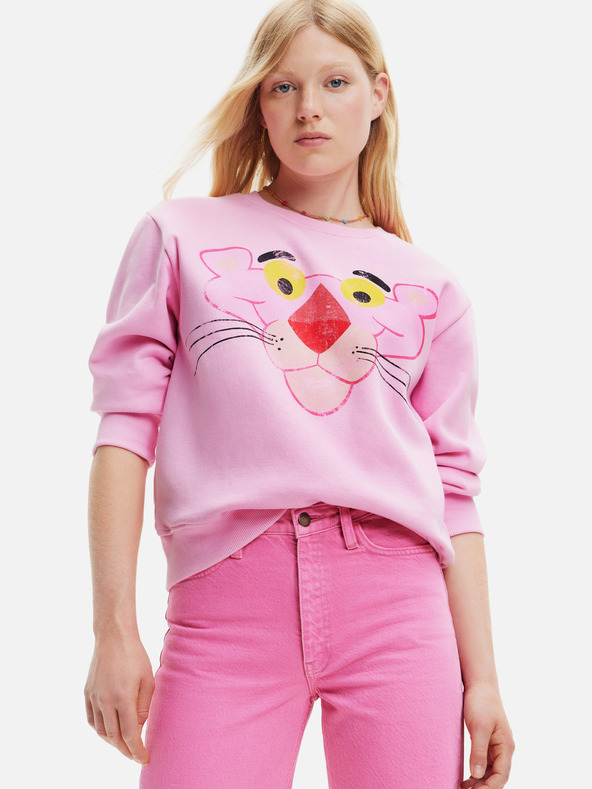 Desigual Pink Panther Sweatshirt Rosa