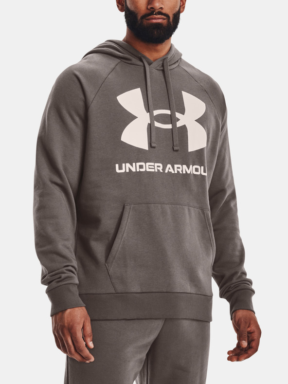 Under Armour UA Rival Fleece Big Logo HD Sweatshirt Braun