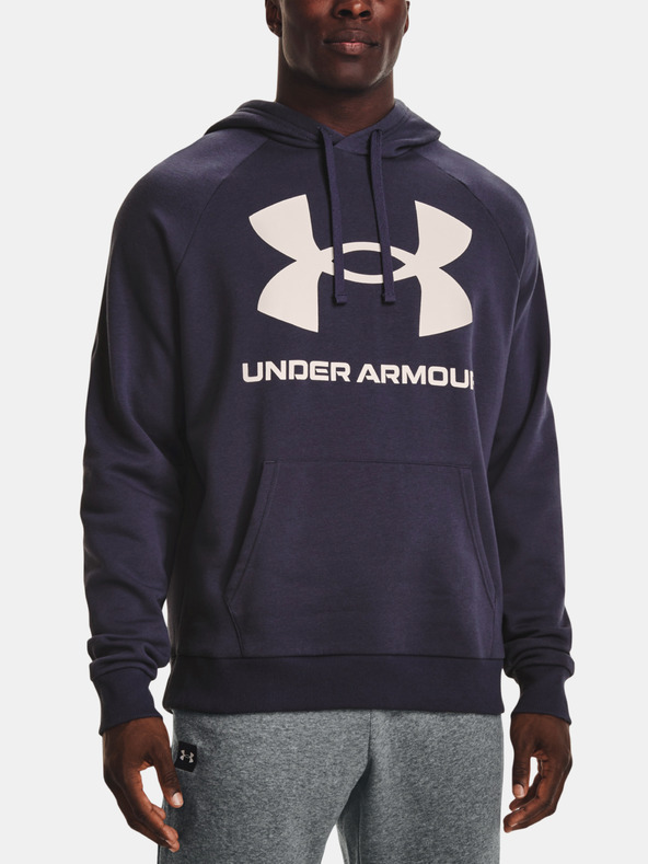 Under Armour UA Rival Fleece Big Logo HD Sweatshirt Grau