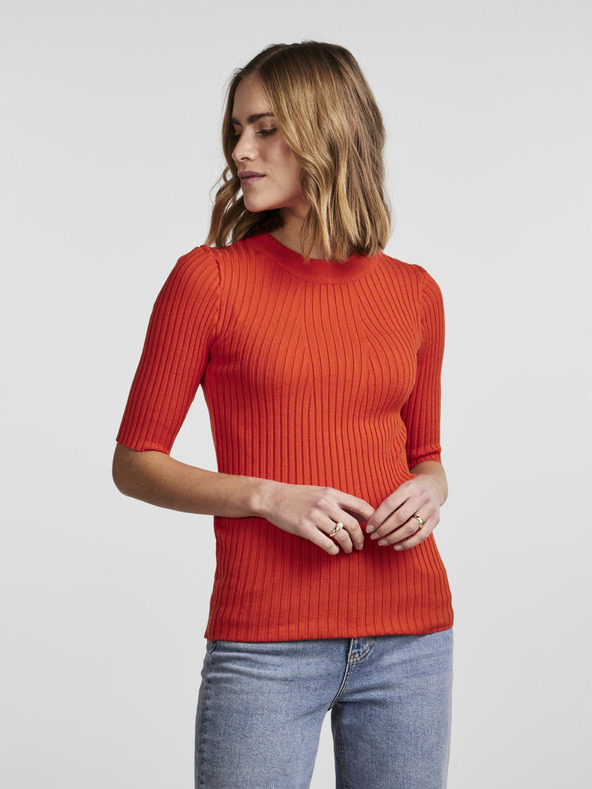 Pieces Crista Pullover Rot