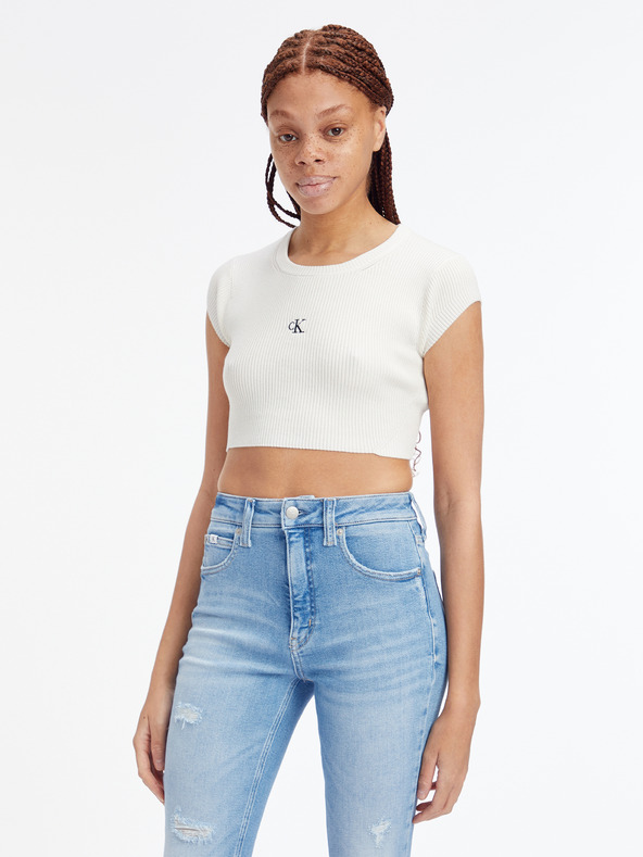 Calvin Klein Jeans Crop top Weiß