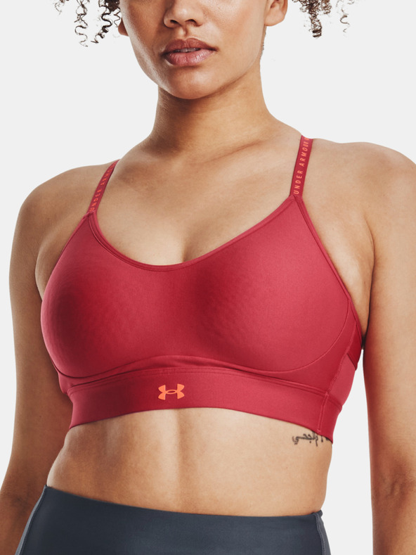 Under Armour Infinity Covered Low-RED Sport Büstenhalter Rot