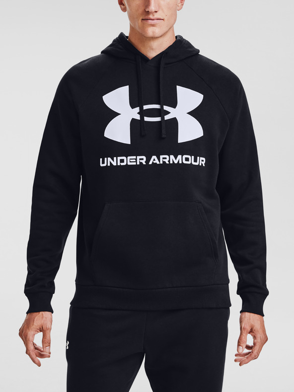 Under Armour UA Rival Fleece Big Logo HD Sweatshirt Schwarz