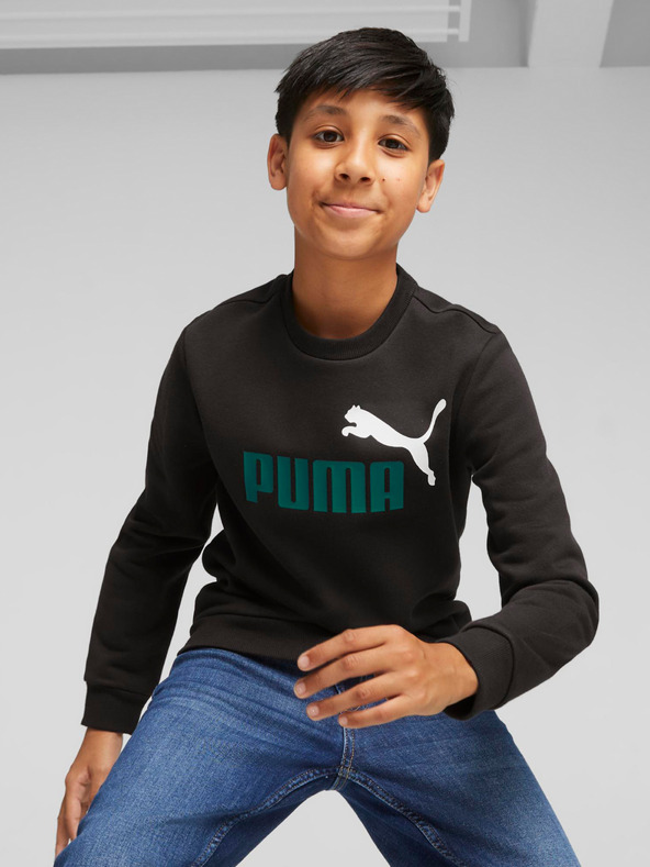 Puma ESS+ 2 Col Sweatshirt Kinder Schwarz