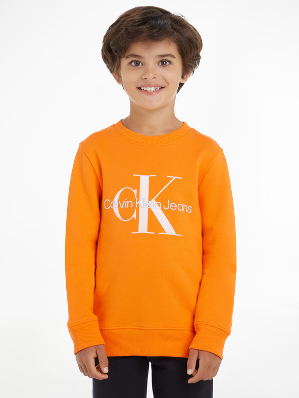 Calvin Klein Jeans Sweatshirt Kinder Orange