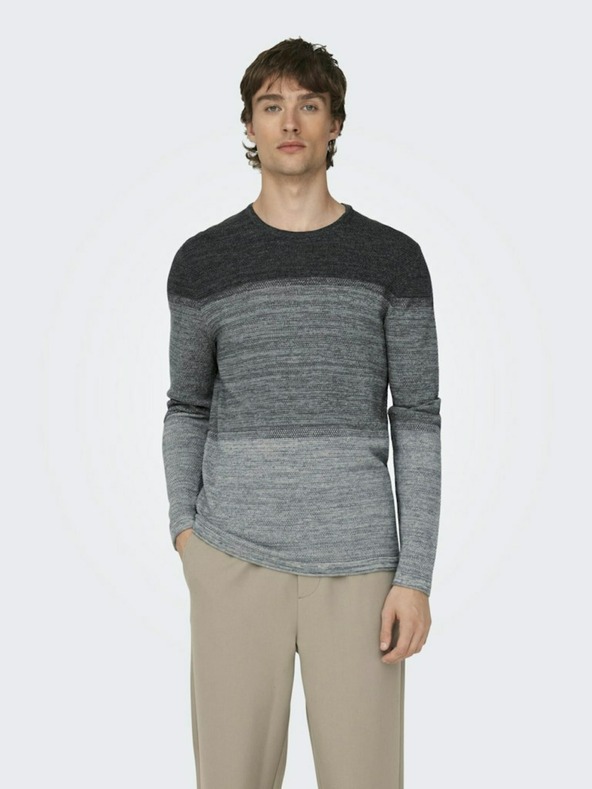 ONLY & SONS Panter Pullover Grau