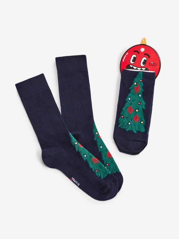 Celio Vánoční Socken Blau