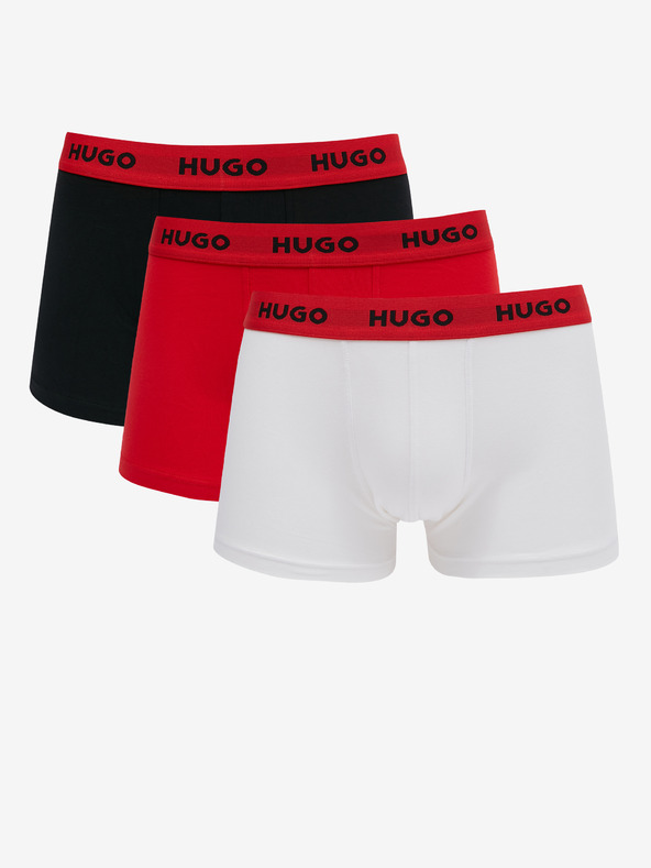 HUGO Boxershorts 3 Stück Weiß