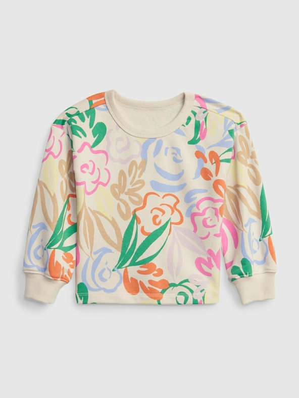 GAP floral Sweatshirt Kinder Rosa Beige im Sale-GAP 1