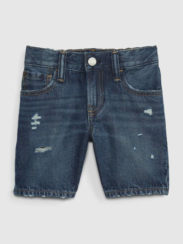 GAP '90s Loose Washwell Kinder Shorts Blau